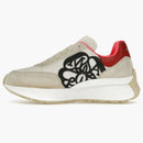 Alexander Mcqueen Sprint Runner Off-white Red (women's)