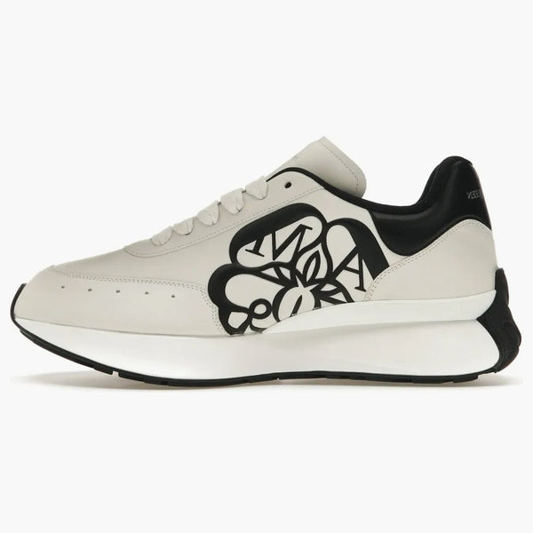 Alexander Mcqueen Sprint Runner White Black Crest