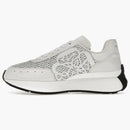 Alexander Mcqueen Sprint Runner White Glitter (women's)