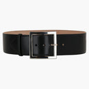 Alexander Mcqueen Square Buckle Ecolux Belt Black
