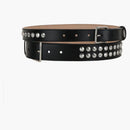 Alexander Mcqueen Studded Double Belt Black