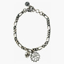 Alexander Mcqueen Studded Seal And Skull Bracelet Silver