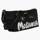 Alexander Mcqueen The Bundle Graffiti Bag Black/white