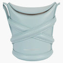 Alexander Mcqueen The Curve Mini Shoulder Bag Pale Blue