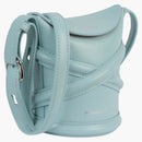 Alexander Mcqueen The Curve Mini Shoulder Bag Pale Blue