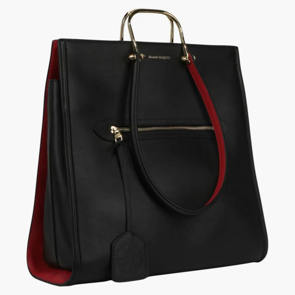 Alexander McQueen the Tall Story Handbag Black/Red