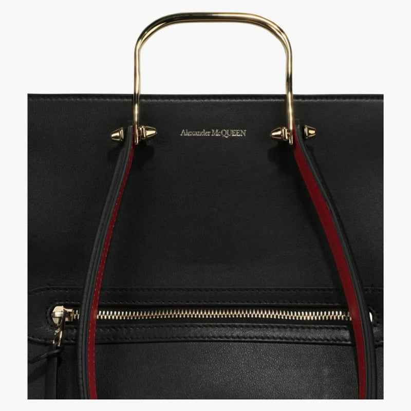 Alexander McQueen the Tall Story Handbag Black/Red