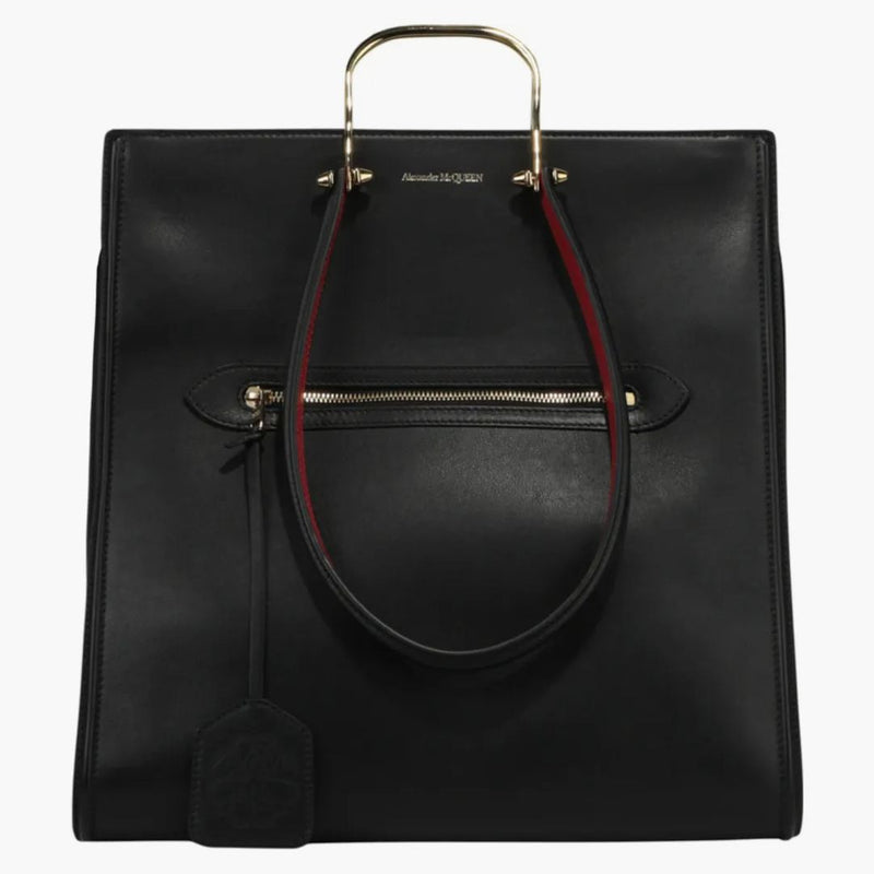Alexander McQueen the Tall Story Handbag Black/Red