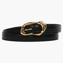 Alexander Mcqueen Thin Double Wrap Belt Black