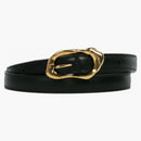 Alexander Mcqueen Thin Double Wrap Belt Black