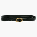 Alexander Mcqueen Thin Double Wrap Belt Black