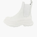 Alexander Mcqueen Tread Slick Ankle Boots White (women's)