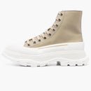 Alexander Mcqueen Tread Slick Boot Beige White (women's)