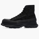 Alexander Mcqueen Tread Slick Boot Black Jacquard Floral