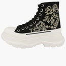Alexander Mcqueen Tread Slick Boot Black Multi Crystal (women's)