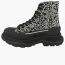 Alexander McQueen Tread Slick Boot Black Silver Crystal (Women's)
