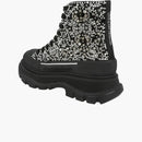 Alexander McQueen Tread Slick Boot Black Silver Crystal (Women's)