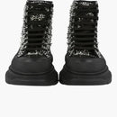 Alexander McQueen Tread Slick Boot Black Silver Crystal (Women's)