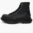 Alexander Mcqueen Tread Slick Boot Graffiti Black Black (women's)