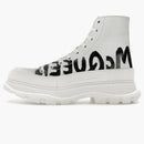 Alexander Mcqueen Tread Slick Boot Graffiti Optic White