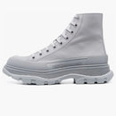 Alexander Mcqueen Tread Slick Boot Gray Leather