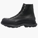 Alexander McQueen Tread Slick Boot Leather Jet Black