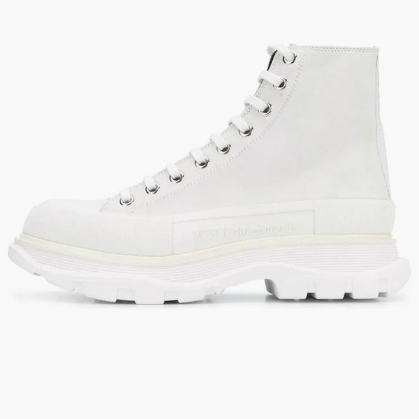 Alexander McQueen běhouna Slick Boot Leather White White