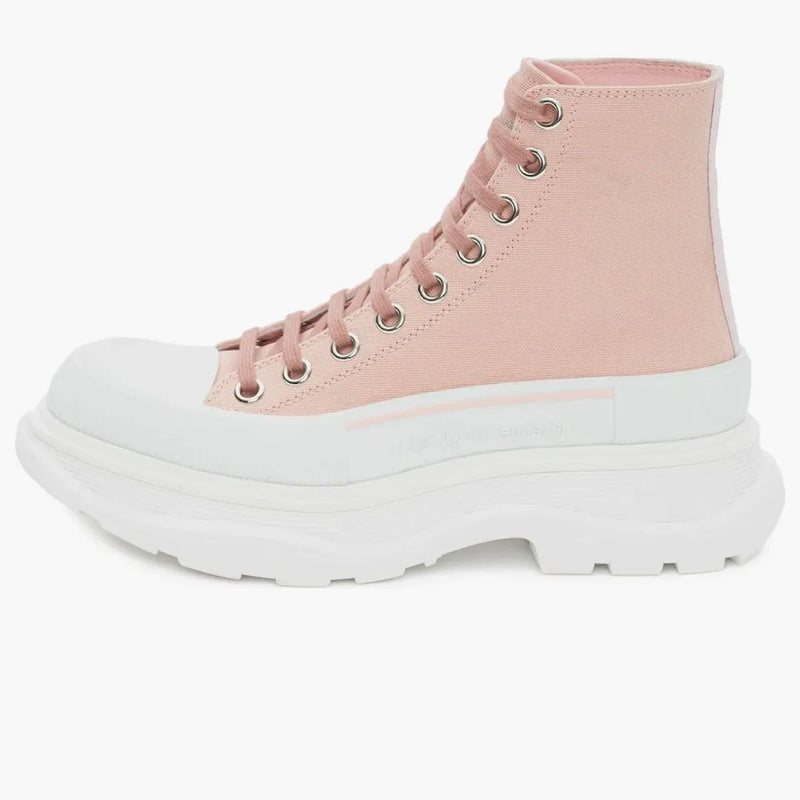 Alexander Mcqueen Tread Slick Boot Magnolia White (women's)