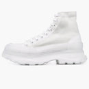 Alexander Mcqueen Tread Slick Boot White White Clear Sole