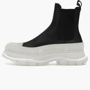 Alexander Mcqueen Tread Slick Chelsea Boot Black White