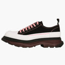 Alexander Mcqueen Tread Slick Low Lace Up Black Blossom Pink