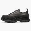 Alexander Mcqueen Tread Slick Low Lace Up Black Leather
