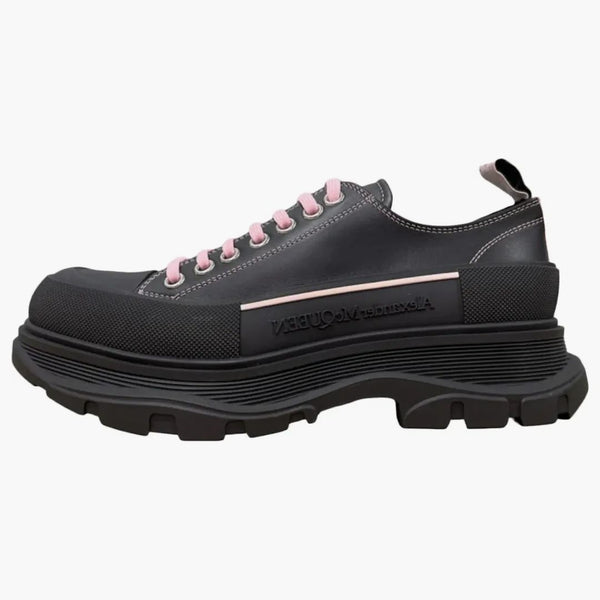 Alexander Mcqueen Tread Slick Low Lace Up Black Pink