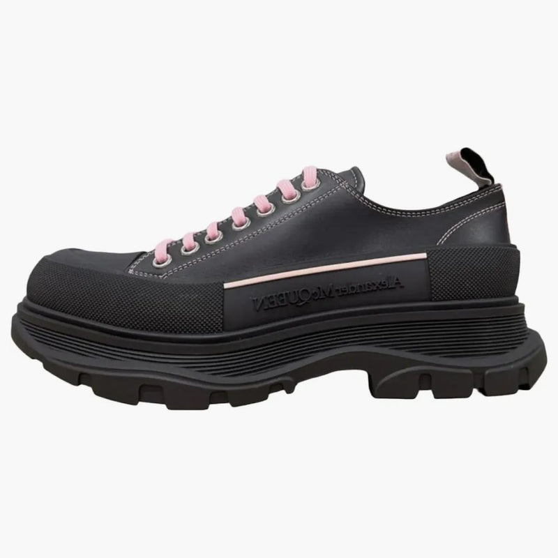 Alexander Mcqueen Tread Slick Low Lace Up Black Pink