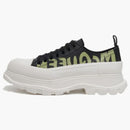 Alexander Mcqueen Tread Slick Low Lace Up Graffiti Black Khaki