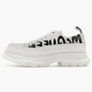 Alexander Mcqueen Tread Slick Low Lace Up Leather Graffiti White Black White