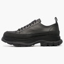 Alexander Mcqueen Tread Slick Low Lace Up Leather Triple Black