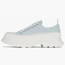 Alexander Mcqueen Tread Slick Low Lace Up Light Blue White