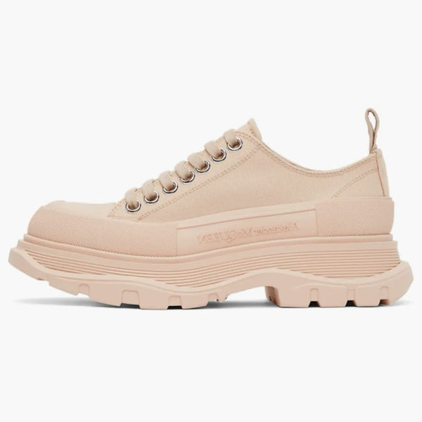 Alexander Mcqueen Tread Slick Low Lace Up Peach (women's)