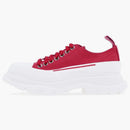 Alexander Mcqueen Tread Slick Low Lace Up Red White (women's)