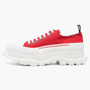 Alexander Mcqueen Tread Slick Low Lace Up Red White