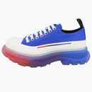 Alexander Mcqueen Tread Slick Low Lace Up Royal White