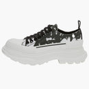 Alexander Mcqueen Tread Slick Low Lace Up White Black (women's)