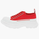 Alexander Mcqueen Tread Slick Low Lace Up White Red