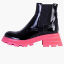 Alexander Mcqueen Wander Chelsea Boots Black Pink (women's)