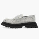 Alexander McQueen Wander Loafer New Ivory Crystal Embellished (Women's)