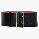 Alexander Mcqueen Wide Bridle Military Belt Black