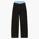 Alexander Wang Balloon Jean Prestyle Boxer tvättade svart