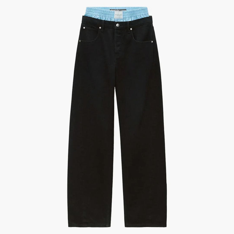 Alexander Wang Balloon Jean Prestyle Boxer Washed Black