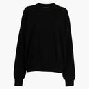 Alexander Wang Embossed Logo Ribbed Pullover Black